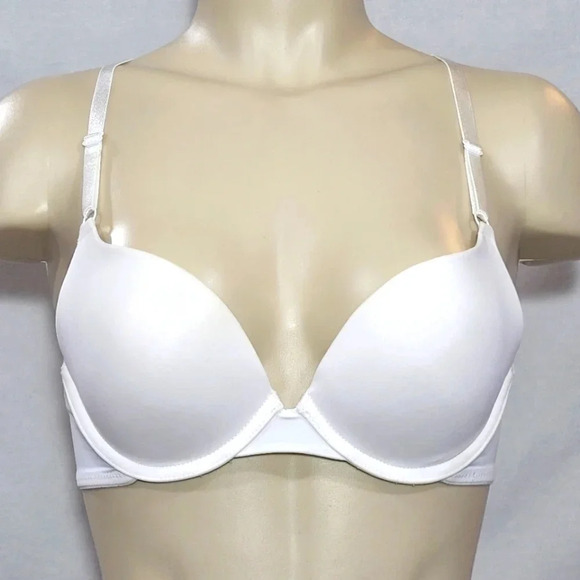 34B Maidenform 5809 Self Expressions Convertible Pushup Bra White NWT - Picture 1 of 4